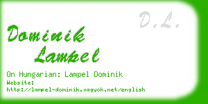 dominik lampel business card